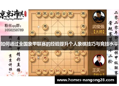 如何通过全国象甲联赛的经验提升个人象棋技巧与竞技水平