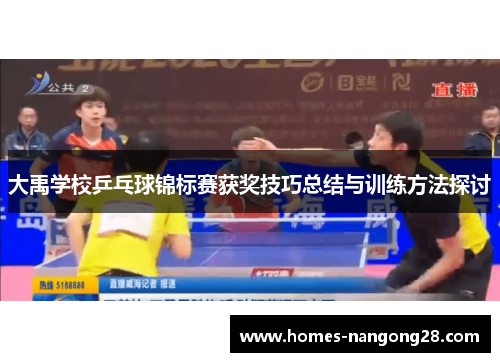 大禹学校乒乓球锦标赛获奖技巧总结与训练方法探讨