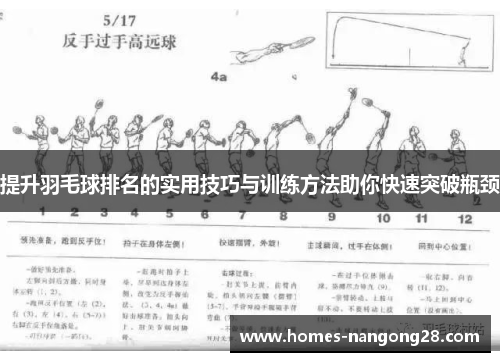 提升羽毛球排名的实用技巧与训练方法助你快速突破瓶颈